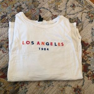 White LA Tee